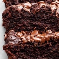 Sliced Chocolate Banana Bread