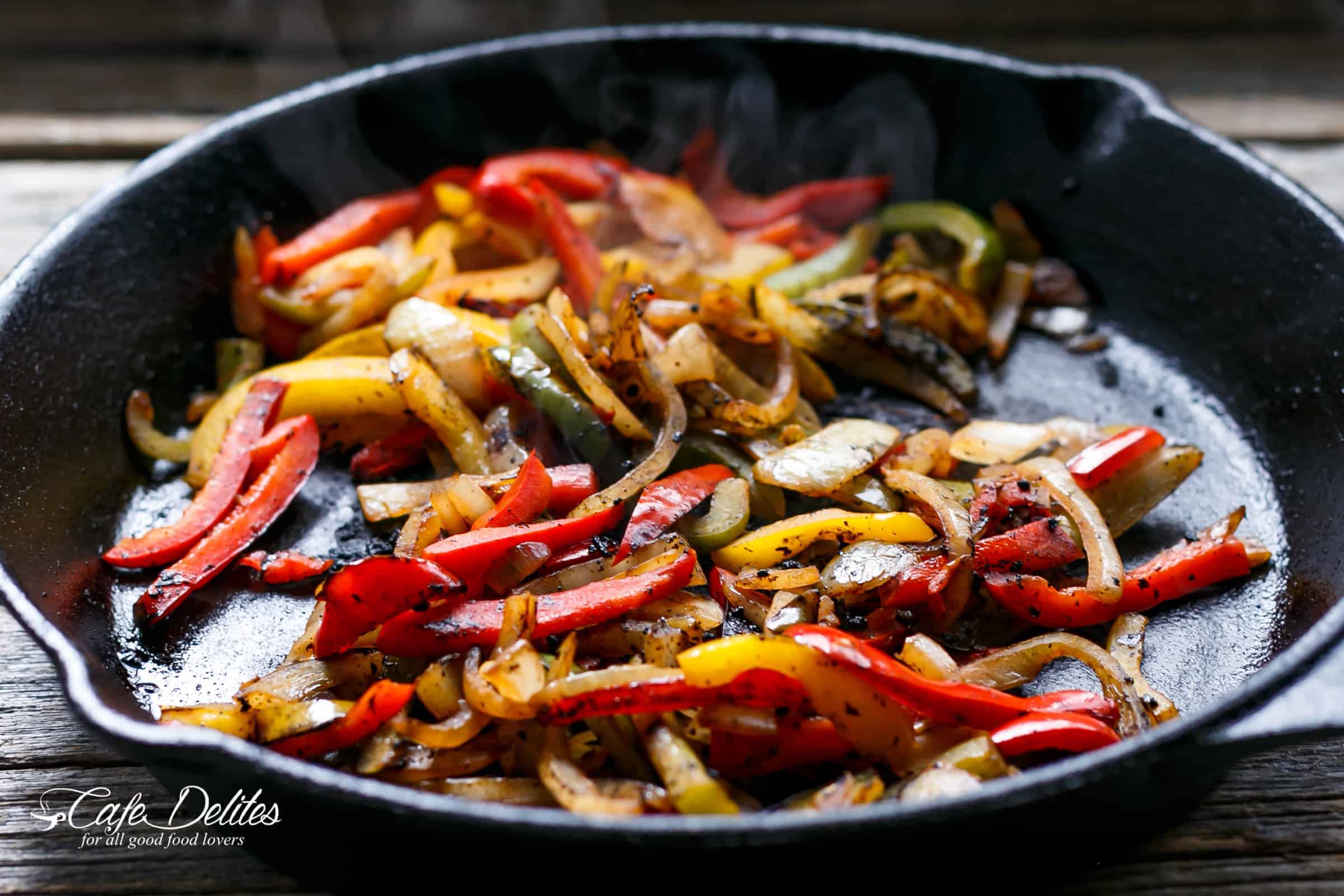 Making of stir fried vegetables in a pan