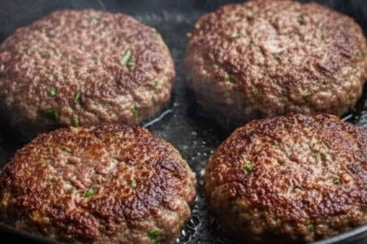 Sear patties for 5 to 6 minutes per side