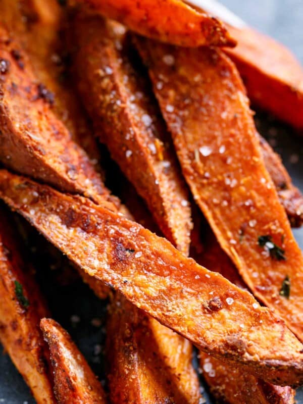 Zoom in image of Crispy Sweet Potato Wedges with Garlic Avocado Aioli