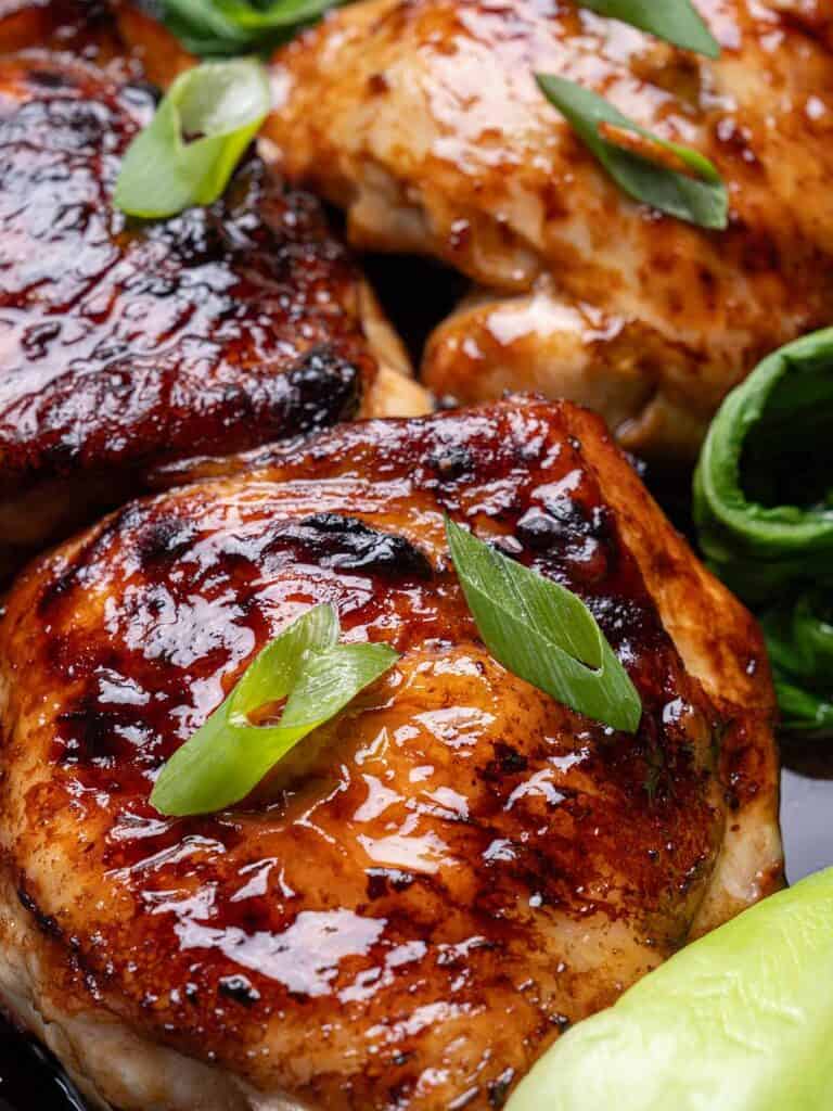 Zoom in image of Roasted Asian Glazed Chicken Thighs 