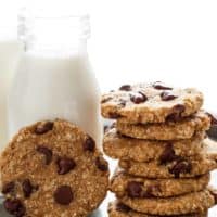Side view image of Healthy 2-Ingredient Breakfast Cookies