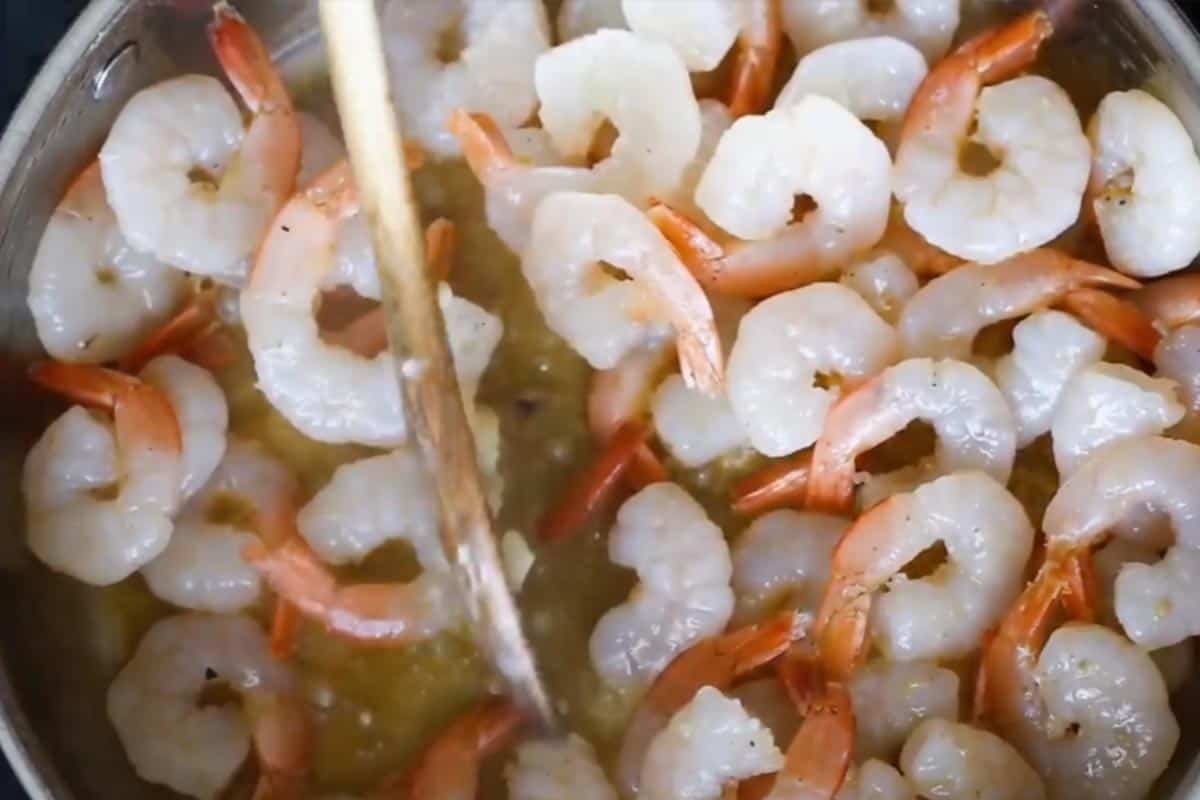 Added the shrimp.
