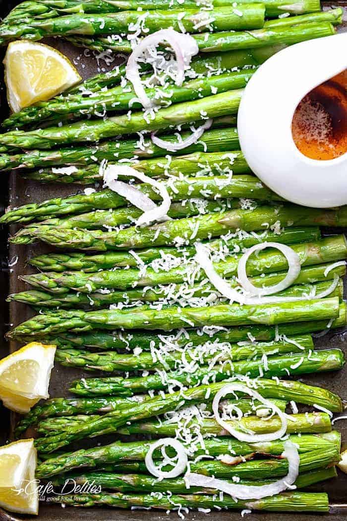Garlic Browned Butter Baked Asparagus