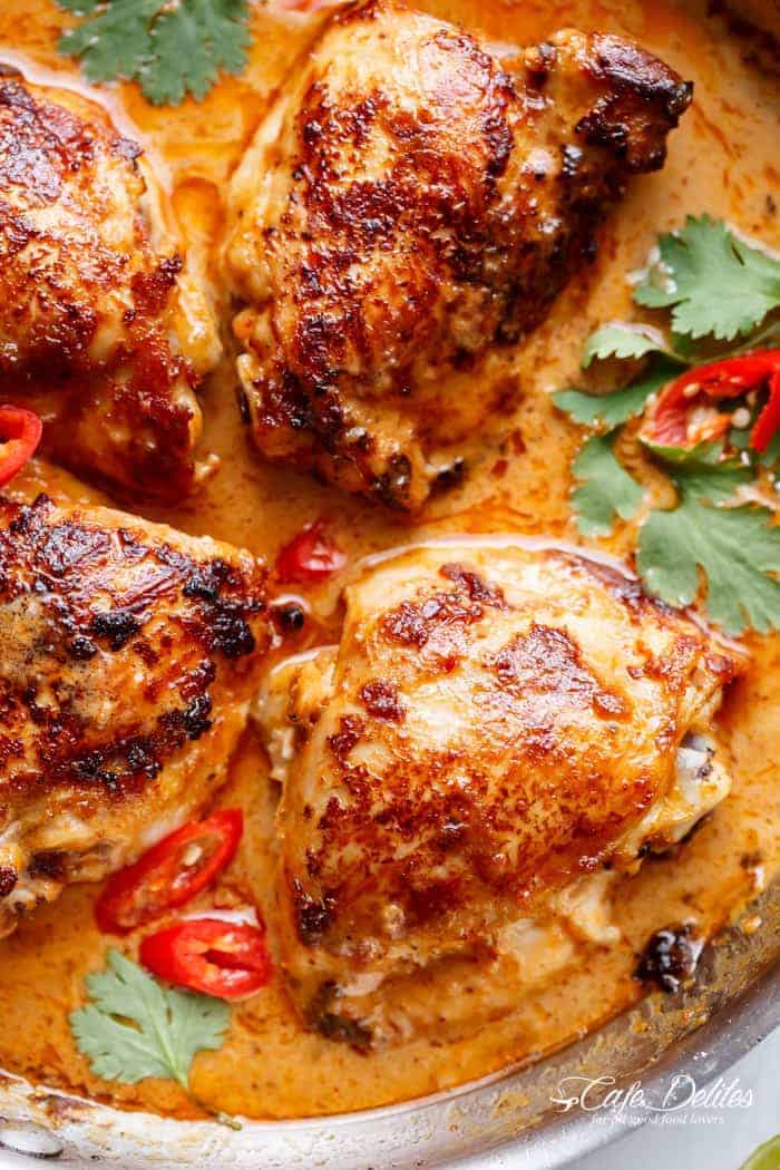 Thai Satay Chicken In A Creamy Peanut Sauce