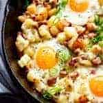 Cheesy Bacon And Egg Hash in a bowl