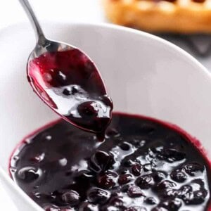 Blueberry Lemon Sauce in a bowl