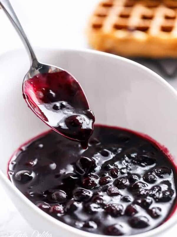 Homemade Blueberry Sauce