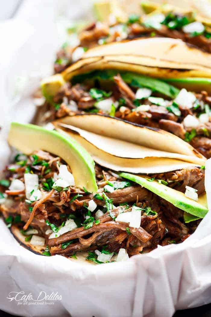 Zoom in image of Slow Cooker Barbacoa Short Rib Tacos