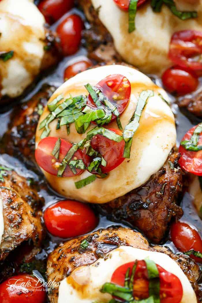 Zoom in image of balsamic-glazed-caprese-chicken