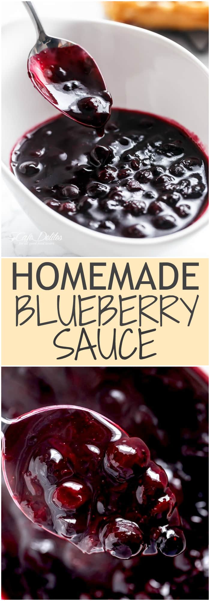 PIN image of Homemade Blueberry Sauce