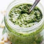 Basil Pesto in a jar