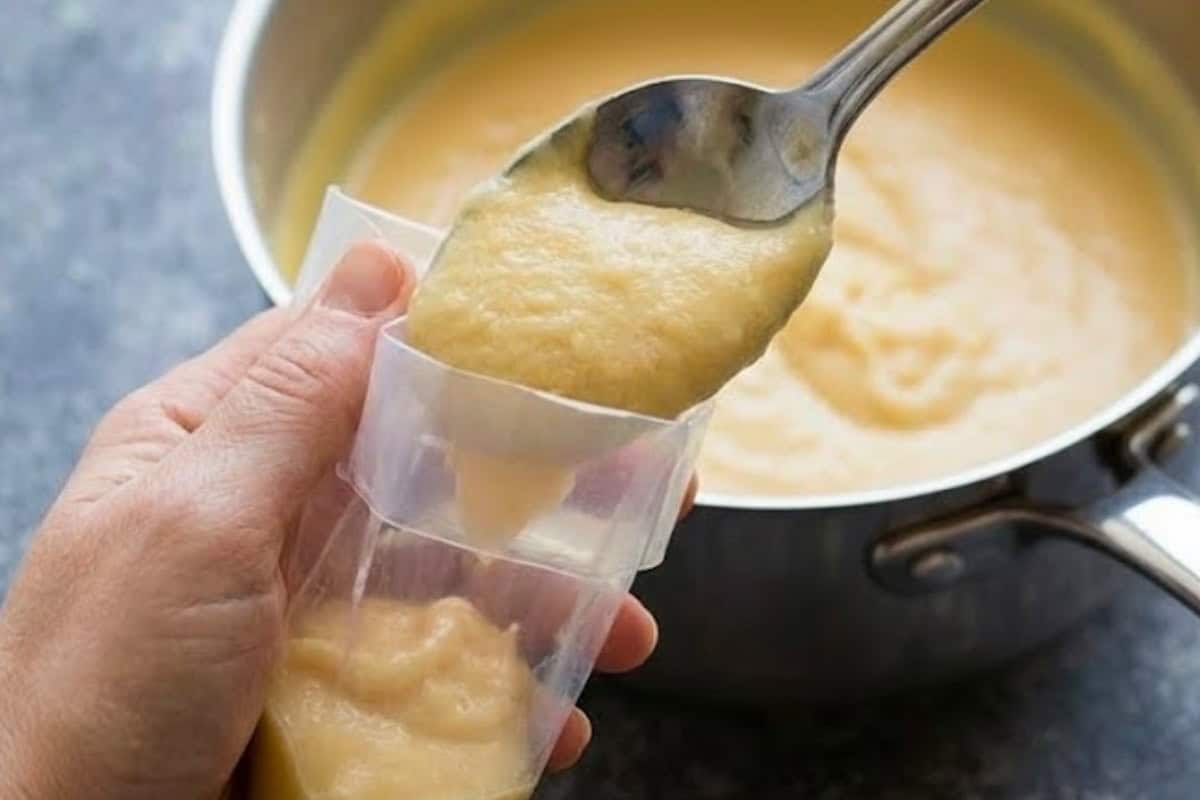 Spoon the dough into a strong pastry bag fitted with a large star tip, such as a Wilton 1M.