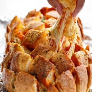 Garlic Butter Pizza Pull Apart Bread