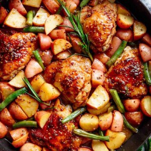 Top view image of Honey Mustard Chicken & Potatoes