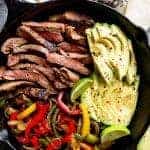 Chili-Lime-Steak-Fajitas in a bowl