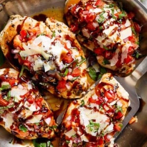 Italian Herb Bruschetta Chicken in a pot