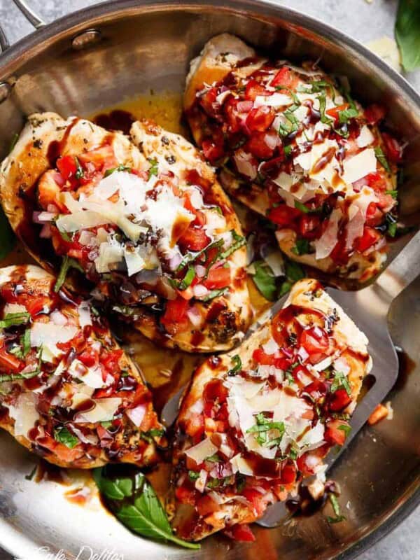 Italian Herb Bruschetta Chicken in a pot