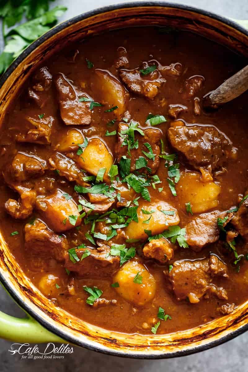 Top view image of Beef And Guinness Stew
