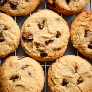 Soft Peanut Butter Cookies are crispy on the outside, soft and chewy on the inside on the grill