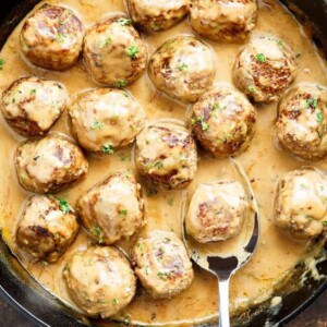 This Swedish Meatballs in a bowl