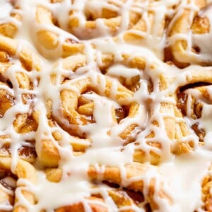 Top view image of Apple Pie Cinnamon Rolls