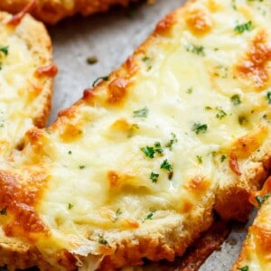 Individual Garlic Cheese Breads are quick to make and can be served with just about anything! Soups, pastas, steak and potatoes, stews,