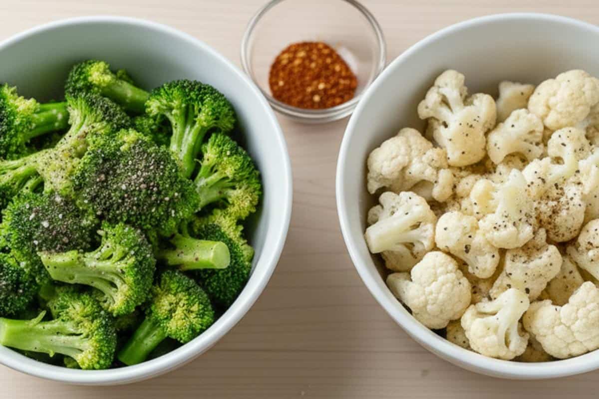 Prepared the vegetables.