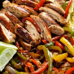 Best Chicken Fajitas on a plater