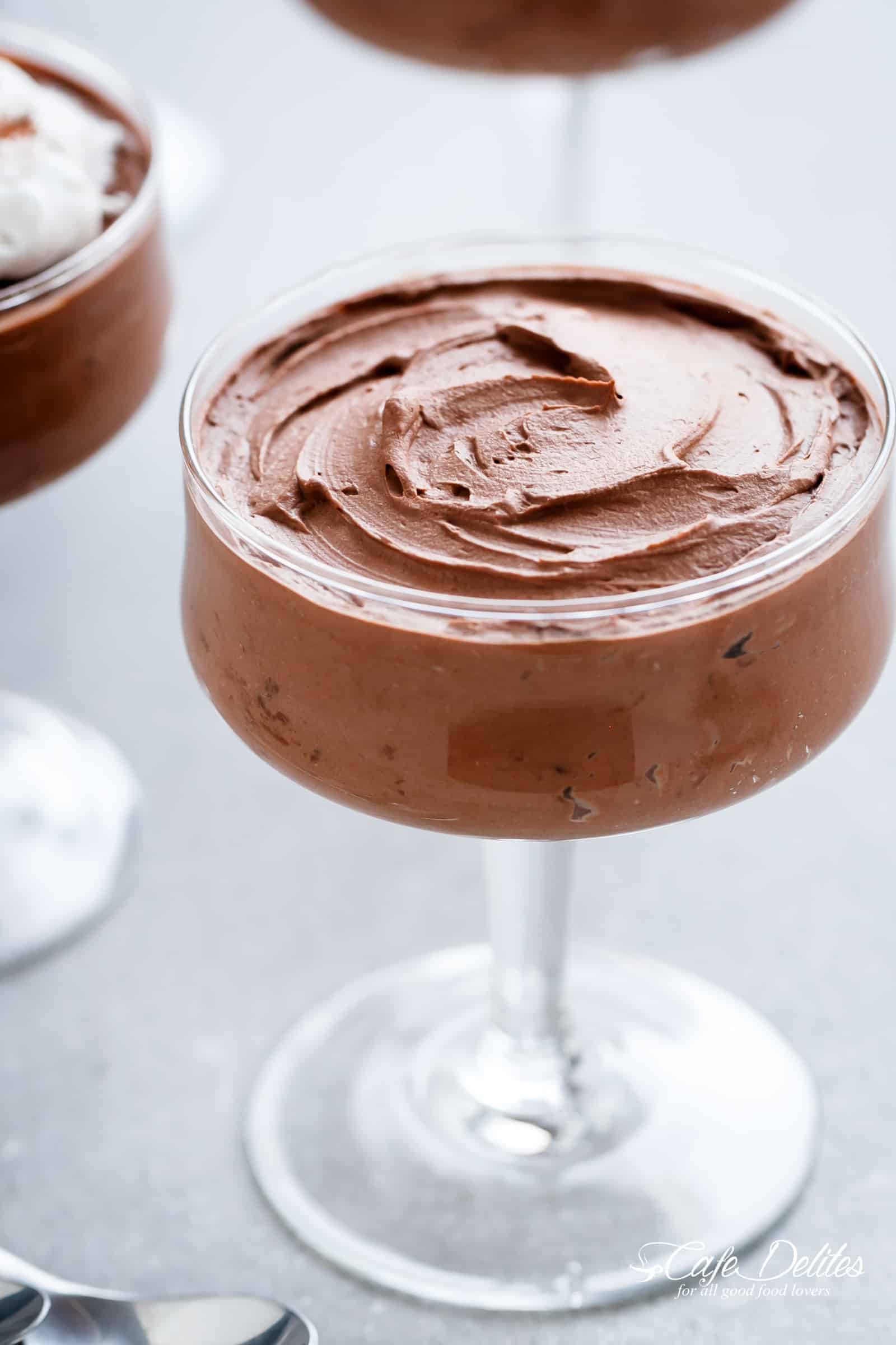 3-Ingredient Double Chocolate Mousse (Low Carb and Dairy Free) 