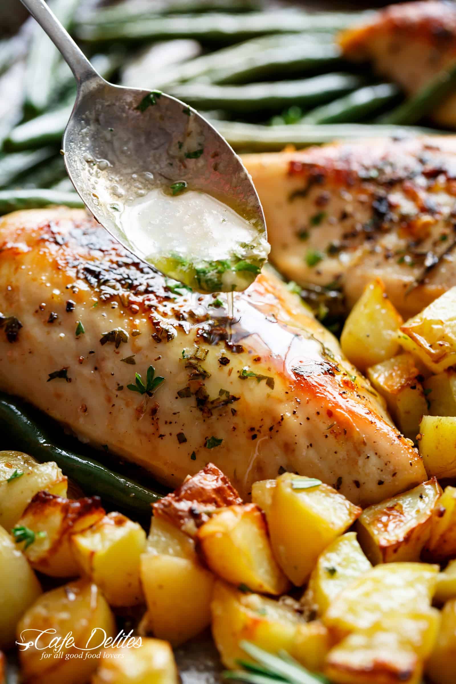 Sheet Pan Garlic Herb Butter Chicken & Potatoes