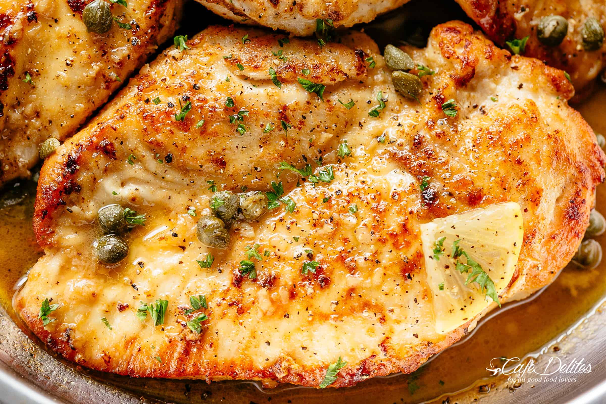 Garlic Chicken Piccata looks yum