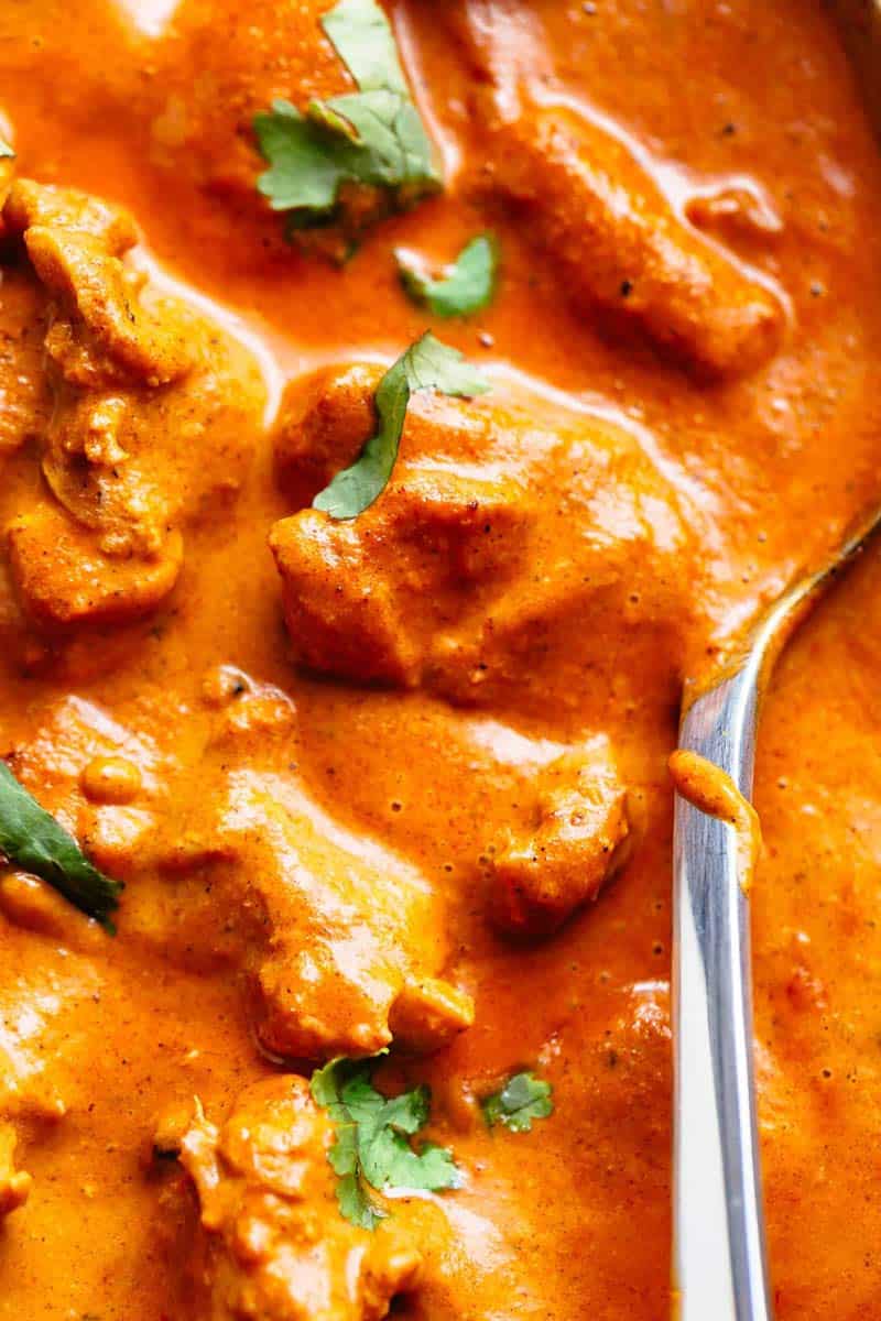 Chicken Tikka Masala is creamy and easy to make right at home in one pan with simple ingredients! | cafedelites.com