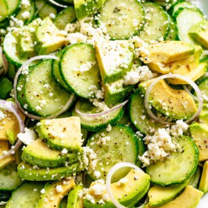 Cucumber Salad in a bowl