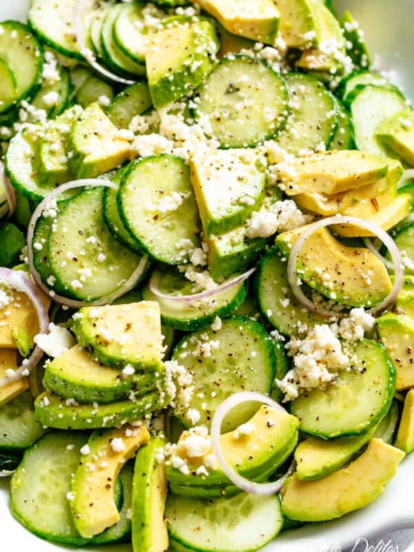 Cucumber Salad in a bowl