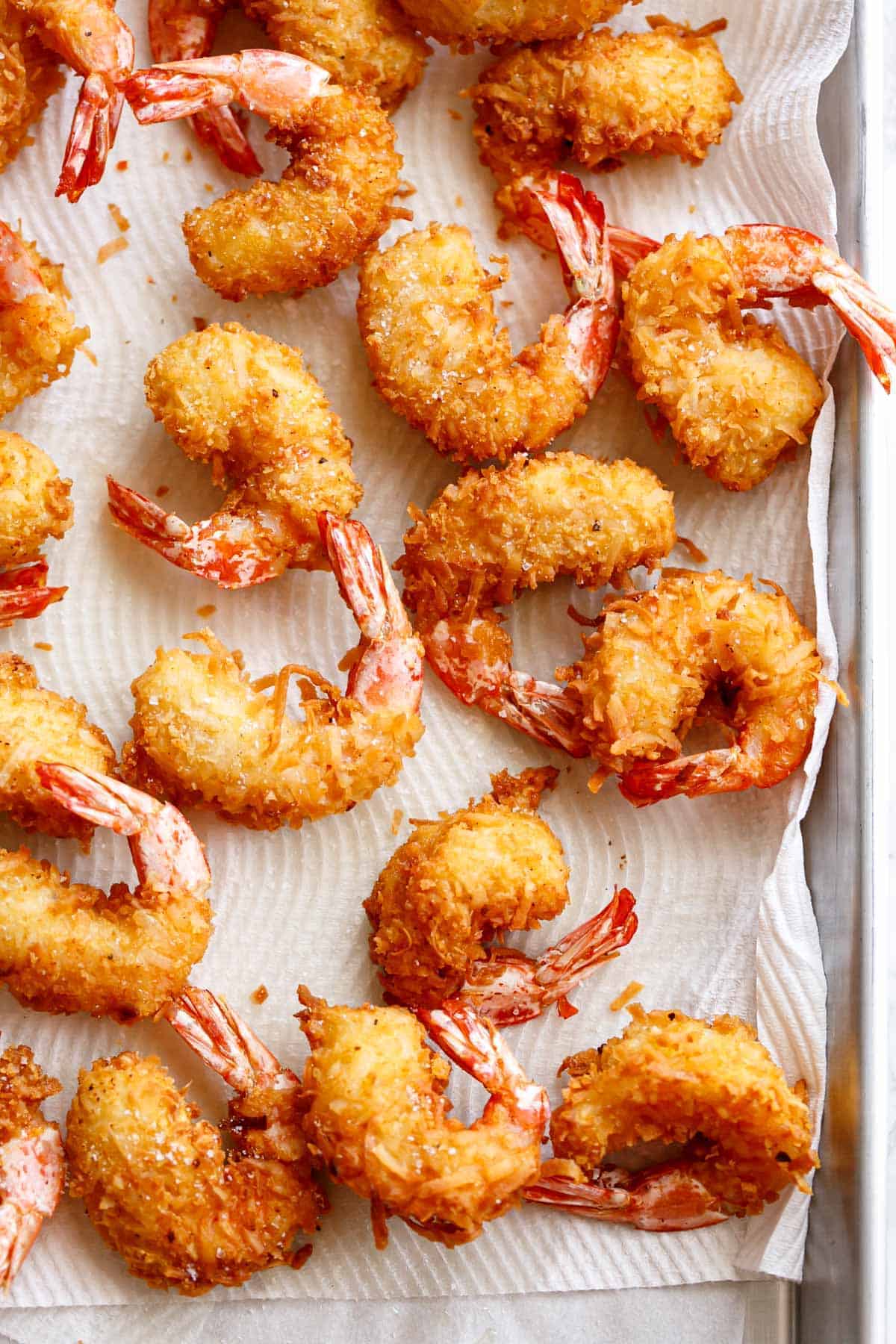 Fried Coconut Shrimp ready to enjoy
