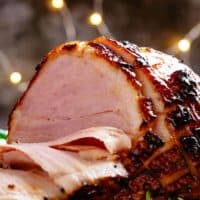 A huge piece of Honey Baked Ham