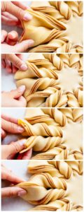 Side view of Star Christmas Bread
