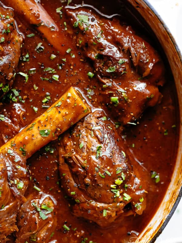 Spicy Lamb Shanks in a bowl