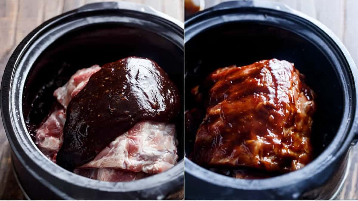 Slow Cooker Barbecue Spare Ribs | https://cafedelites.com