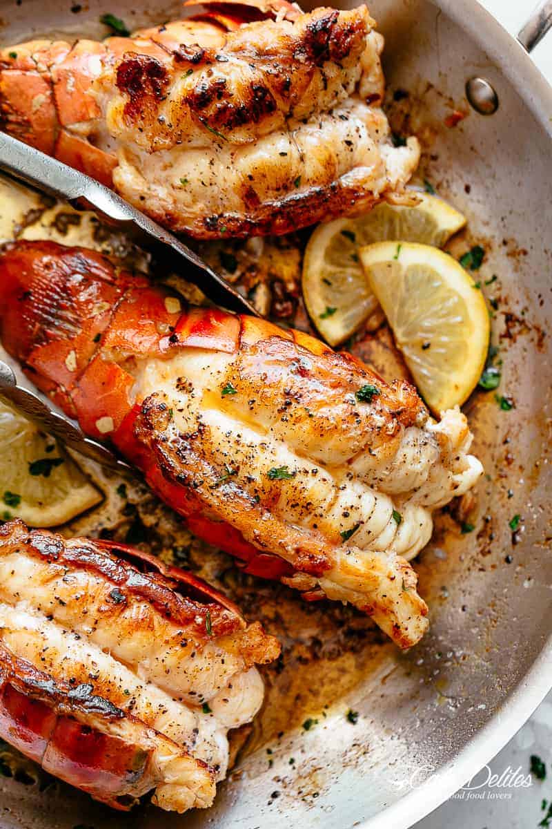Spicy Seared Lobster Tails 