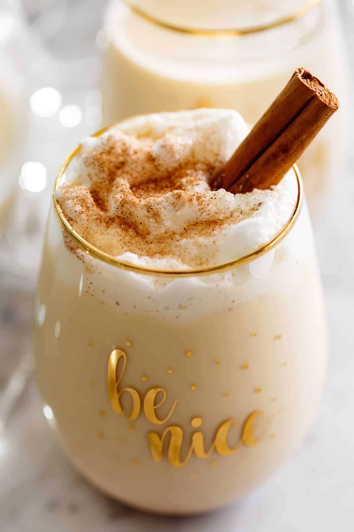 Eggnog ready to enjoy