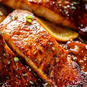 Crispy Honey Orange Glazed Salmon