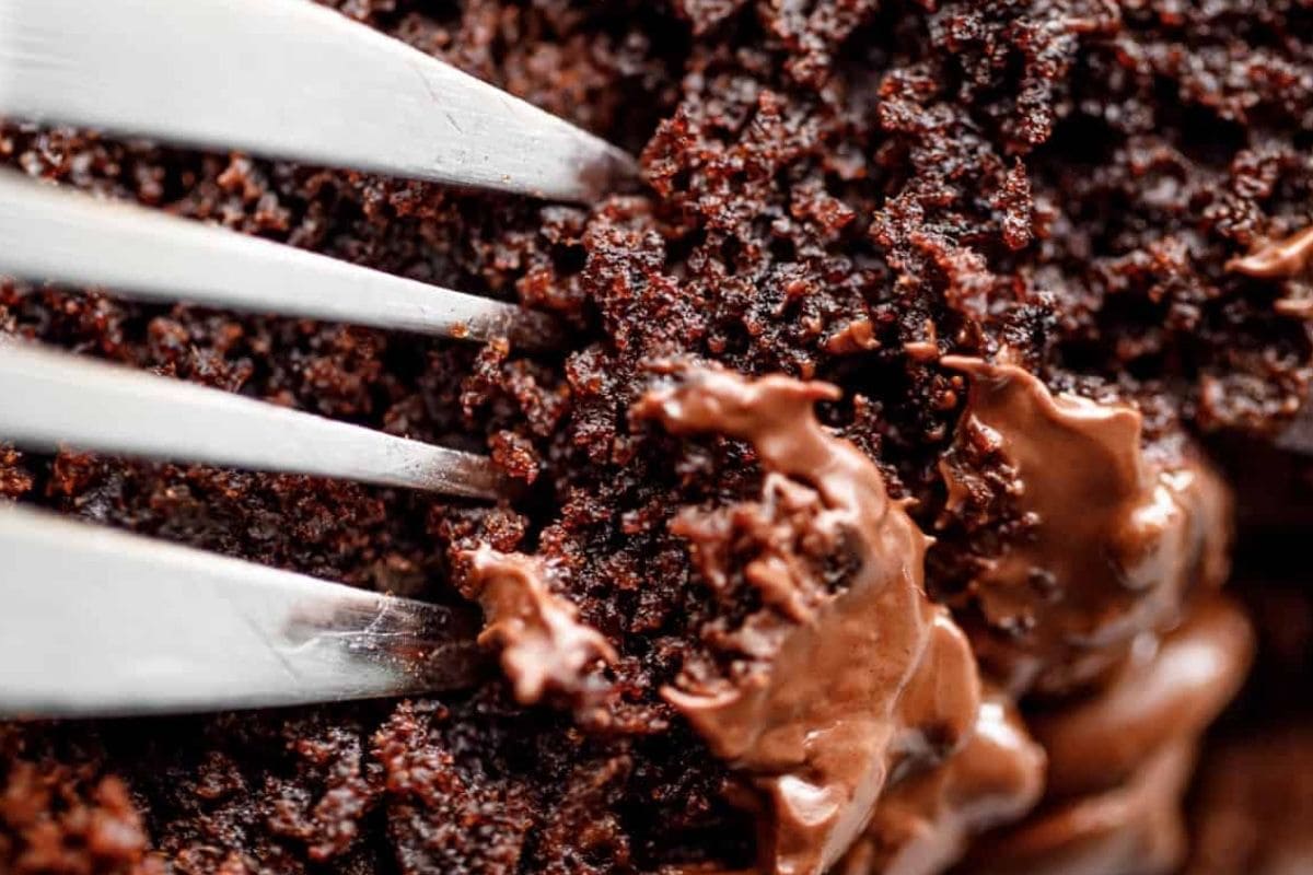 Transfer the Double chocolate banana bread into a wire rack. Let it cool before slicing.