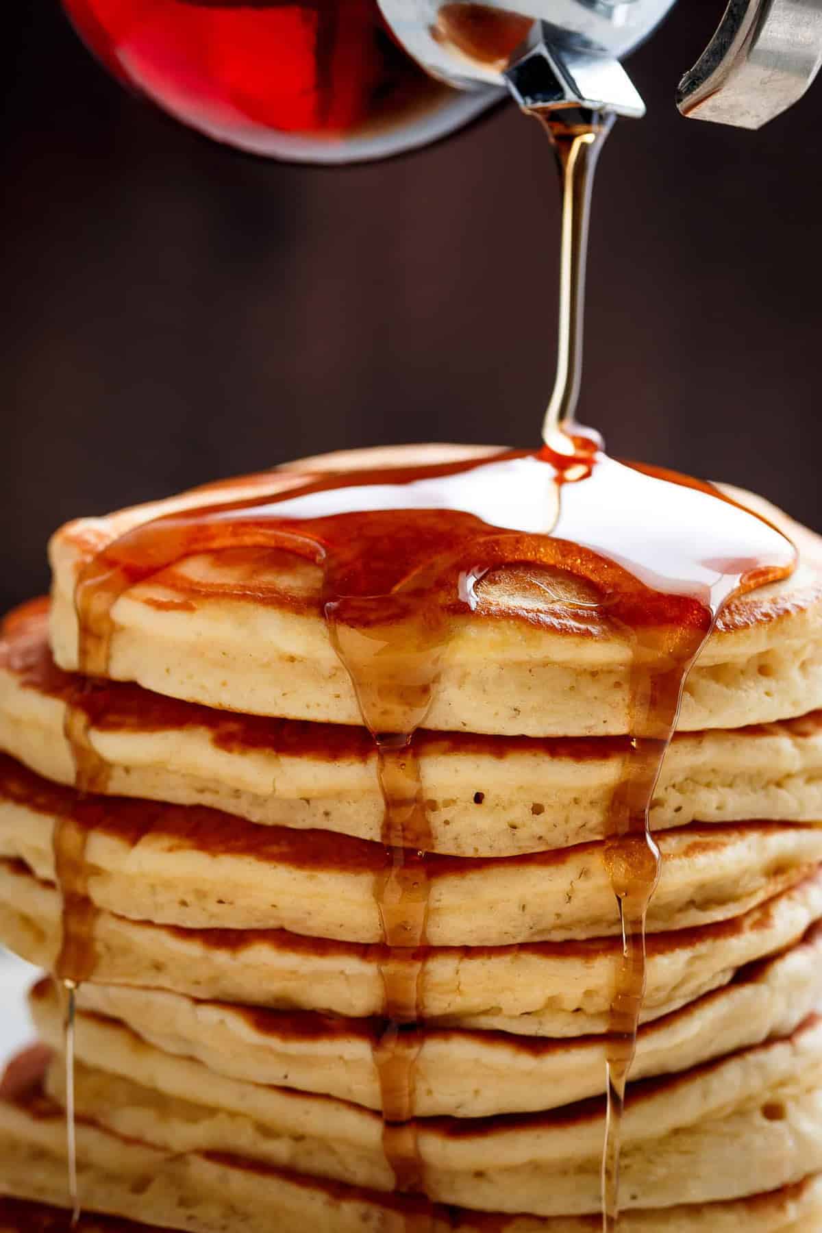 Maple Syrup pouring over Fluffy Pancakes are right here! Weekends will never be the same again!