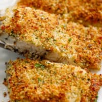 Crispy Garlic Parmesan Crumbed Fish
