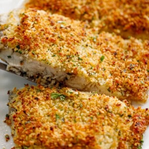 Crispy Garlic Parmesan Crumbed Fish