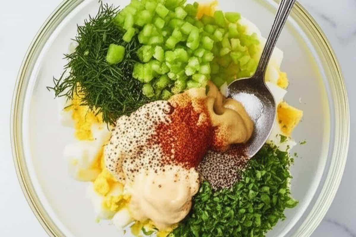 gently fold the rest of the ingredients