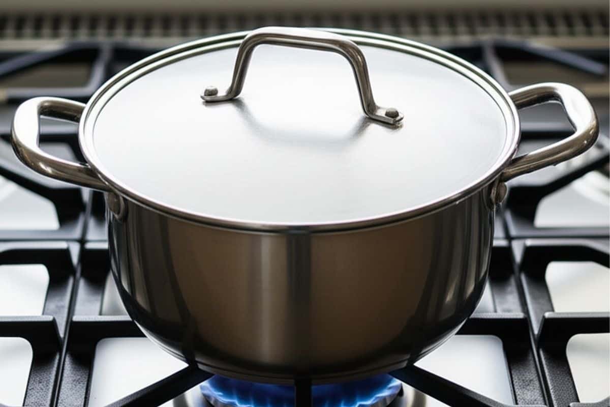 cover the pot with a lid
