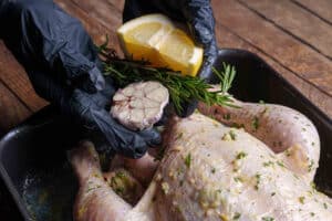 stuff the chicken